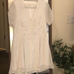 Polka dot fit and flare dress